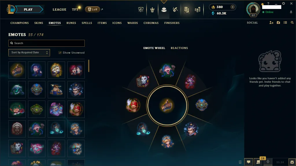 🌎NA 🔥S15 ☢️Platinum 4 🏆75 Champion 🔥19 Skins ❄️ 60k+ BE🔥Honor 5 ✅380 RP🚀instant delivery